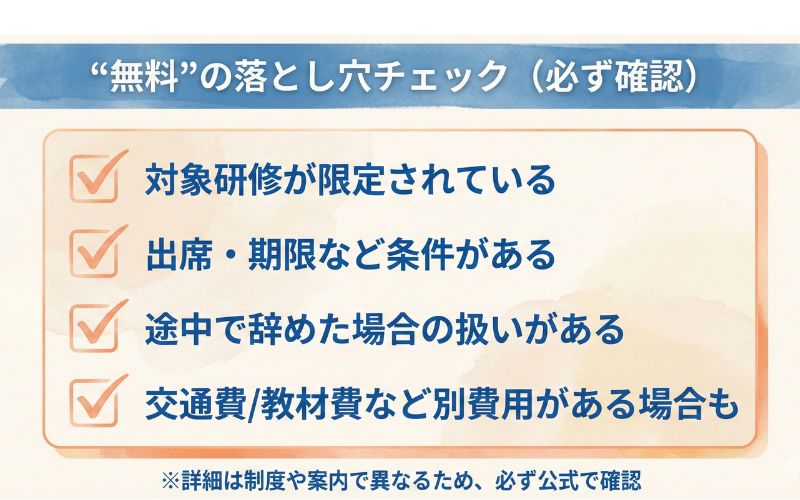 無料の落とし穴チェック